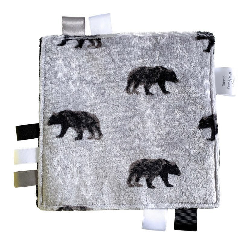 Black Bear Print - Sensory Crinkle Toys